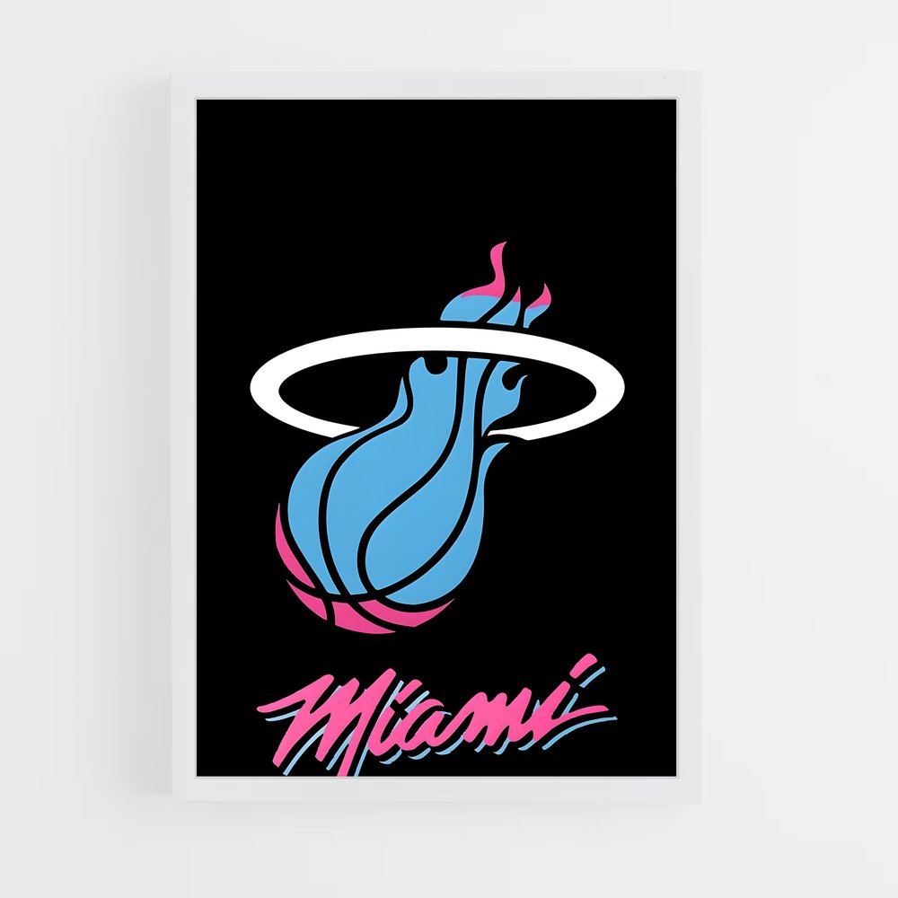 Poster Miami Heat Basket Touche poétique – affiche Basketball (vue 3)